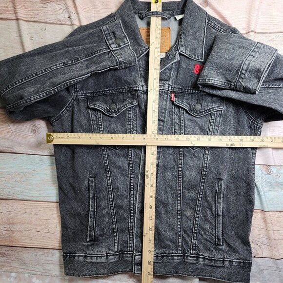 88Rising Higher Brothers Black Levis Jean Jacket, Men's Medium - Picture 12 of 14